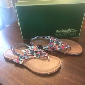 Multi color sandals